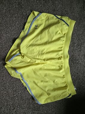 Under Armour Bright Yellow Performance Running Shorts